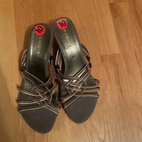 Liz Claiborne Wedge Sandals - Picture 2 of 3